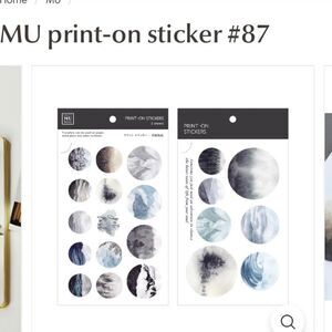 MU print on stickers 3 packages with 2 sheets each bundle original wrapping